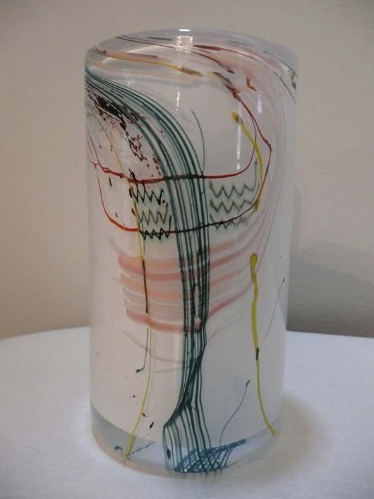 Chihuly Cylinder with Glass Shard Drawing, circa 1978. Image courtesy of The Collection of Howard Shatsky