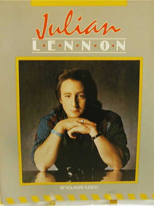 Cover of the 1985 book titled Julian Lennon written by Yolande Flesch, with a cover photo of Lennon, who is now gaining wide acclaim for his work as a photographer. Image courtesy LiveAuctioneers.com Archive and Homestead Auctions.