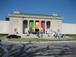 The New Orleans Museum of Art, shown on March 3, 2006, its reopening day following Hurricane Katrina. Photo by Infrogmation, licensed under the Creative Commons Attribution 2.5 Generic license.