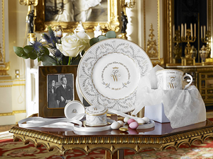 Official Royal Wedding china produced to commemorate the union of Prince William and Catherine Middleton. Image courtesy of The Royal Collection Shop.