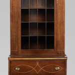 The ‘fluted pilaster group’ of which this North Carolina secretary bookcase is a fine example is discussed and illustrated in a 1981 issue of ‘Early Southern Decorative Arts.’ Image courtesy of Brunk Auctions.