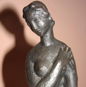 Modernist bronze of woman. Image courtesy of West Palm Beach Antiques Festival.