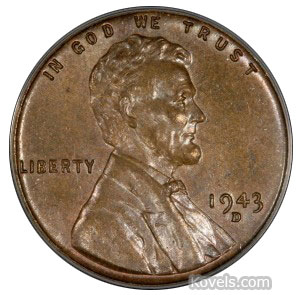 1943 copper alloy penny. Image courtesy of www.luxist.com.