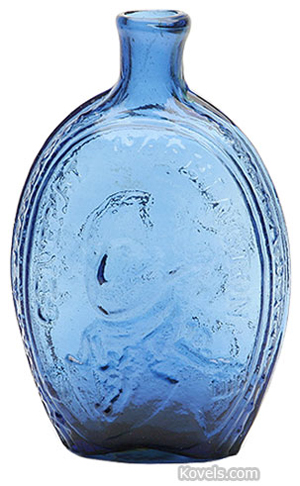 Gen. Washington flask. Image courtesy of Heckler Auction.