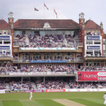 The pavilion at 'The Oval' cricket ground, London. Aug. 8, 2008 photo by Paddy Briggs.