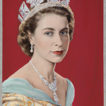 ‘Queen Elizabeth II,’ Dorothy Wilding (Hand-colored by Beatrice Johnson), 1952. Hand-colored bromide print, 316 x 248 mm. National Portrait Gallery, London (x125105). © William Hustler and Georgina Hustler/ National Portrait Gallery, London.