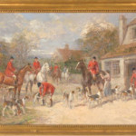 Heywood Hardy (British, 1842-1933), ‘A Hunting Morning,’ oil on canvas, 20 inches by 30 inches. Estimate: $12,000-$18,000. Image courtesy of Gray’s Auctioneers.