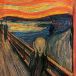 One of several versions of Edvard Munch's (Norwegian, 1863-1944) The Scream, painted in 1893, held in The National Gallery, Oslo, Norway. This painting was stolen from the National Gallery in 1994 and again in 2004. After its most recent recovery, in 2006, the painting underwent restoration to repair damage it had incurred while in the hands of thieves. The painting is the subject of a documentary included in Ovation’s week of special programming titled Stolen Treasures.