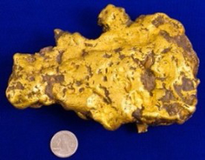A 100-oz. gold nugget discovered in northern California last year will make its first public appearance in Southern California, Feb.3 - 5, 2011, at the Long Beach Coin, Stamp & Collectibles Expo.