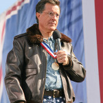 Political satirist Steven Colbert. Image originally posted to Flickr by cliff1066. File is licensed under the Creative Commons Attribution 2.0 Generic license.