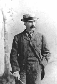 American landscape painter Winslow Homer (1836-1910) in a 19th-century photograph. Image courtesy of Wikimedia Commons.