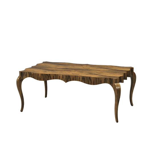The Fine Point I Table, designed by the Keno Bros. Image courtesy of Theodore Alexander.