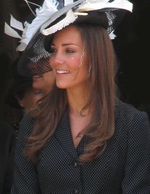 Kate Middleton at the Garter Procession, 2008. Image by Nick Warner. This file is licensed under the Creative Commons Attribution 2.0 Generic license.
