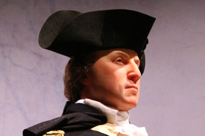 This forensic recreation of George Washington at age 45 is on display at the ‘Discover the Real George Washington: New Views from Mount Vernon’ exhibit. Researchers studied Washington's waistcoat and breeches on loan from the Smithsonian to determine proportions. Hair color is based on samples in the collection of Mount Vernon. Image by RadioFan. This work is licensed under the Creative Commons Attribution-ShareAlike 3.0 License.
