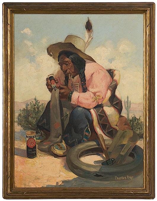 Charlie Dye's ‘Good Medicine For A Sick Horse.’ Estimate: $20,000-$30,000. Image courtesy of Cowan’s Auctions.