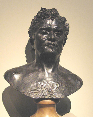 A bronze bust of Honore de Belzac by Rodin is in the Victoria and Albert Museum in London. Image courtesy of Wikimedia Commons.
