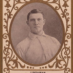 Vive Lindaman’s photograph is on this 1909 Ramly baseball card, which is not the card being sold. Image courtesy of Wikimedia Commons.