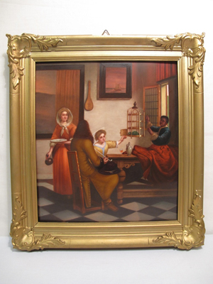 19th-century KPM painted porcelain plaque, signed with monogram, 13½ inches by 12 inches, estimate $5,000-$7,000. Auctions Neapolitan image.