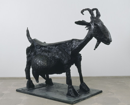 The Goat, 1950, Pablo Picasso (Spanish, 1881–1973) bronze, 47 7/16 x 203⁄8 x 56 11/16 in. (120.5 x 72 x 144 cm) Musée National Picasso, Paris ©2010 Estate of Pablo Picasso / Artist Rights Society (ARS), New York. Photo: Réunion des Musées Nationaux / Art Resource, NY