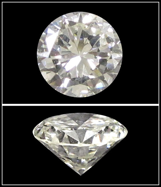 Fine 2.70-carat round brilliant-cut diamond, clarity VS2; color J. Image courtesy of William Jenack Estate Appraisers and Auctioneers.v