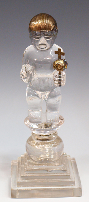 Seventeenth-century crystal figure of the Christ Child. Estimate: $20,000-$40,000. Austin Auction Gallery image.