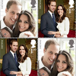 The British Royal Mail's new stamps featuring the official engagement portraits taken by world-renowned photographer Mario Testino.