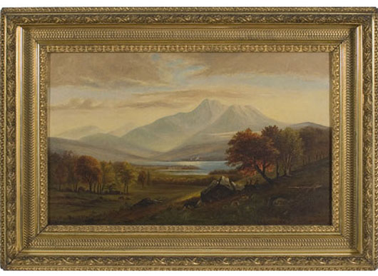 Rugged Mount Chocorua was a popular subject of White Mountain School landscape painters. Image courtesy of LiveAuctioneers Archives and Cowan’s Auctions.