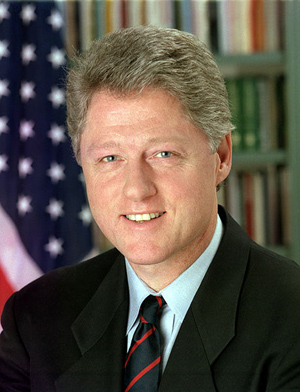 A day with former President Bill Clinton raised $100,000 at the “green” auction. Official White House photo of President Bill Clinton taken Jan. 1, 1993 by Bob McNeely.