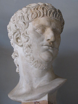 Bust of the Roman Emperor Nero (54AD-68AD) at the Capitoline Museum, Rome. Photo by cjh1452000, taken May 19, 2009. Lincensed under the Creative Commons Attribution-Share Alike 3.0 Unported license.