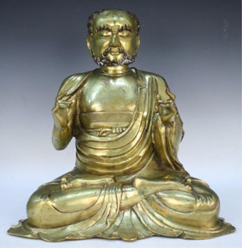 Sakyamuni gilt-bronze Buddha, image courtesy of Showplace Antique + Design Center.