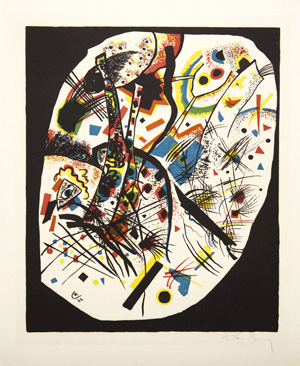 A work from the Wassily Kandinsky ‘Kleine Welten’ (Small Worlds) portfolio. Image courtesy of Clars Auction Gallery.