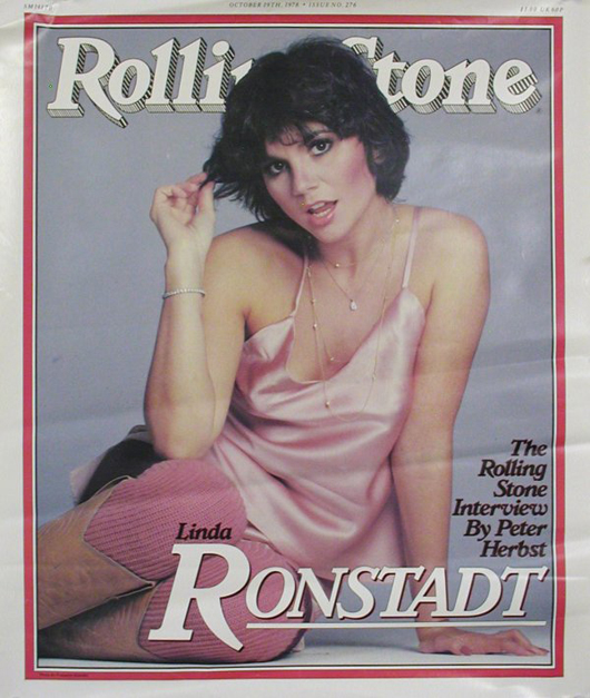 Linda Ronstadt on the cover of the ‘Rolling Stone.' Image courtesy of LiveAuctioneers Archive and The Last Moving Picture Co.