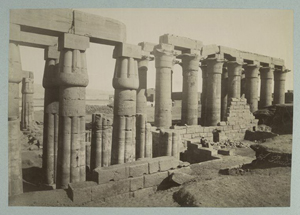 Temple of Amenhotep III, Luxor, Egypt, circa 1860-1889. Image courtesy of Wikimedia Commons.
