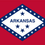 Arkansas state flag, in use during the Confederacy period of 1861-1865.