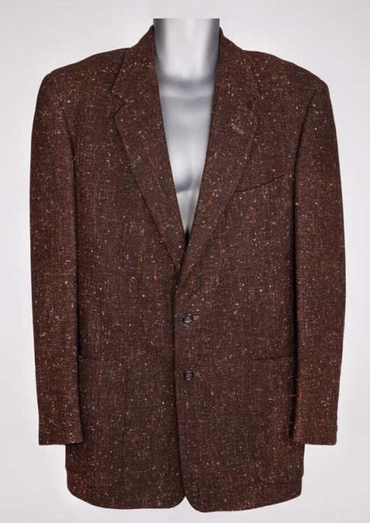 Tweed sport jacket James Dean wore in the role of ‘Jim Stark’ in the 1955 film Rebel Without a Cause, est. $30,000-$50,000. Image courtesy of Profiles in History.