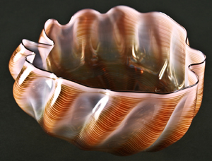 Dale Chihuly, (American, b. 1941), ‘Untitled (Seaform Series),’ 1983, hand blown glass, 6 1/4 x 10 x 9 1/2 inches (object). Estimate: $3,000-$5,000.