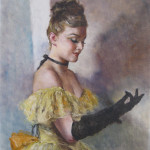 Pal Fried, ‘Black Glove,’ oil on canvas, 30 x 24 inches. Estimate: $1,000-$1,500. Images courtesy of Rachel Davis Fine Arts.