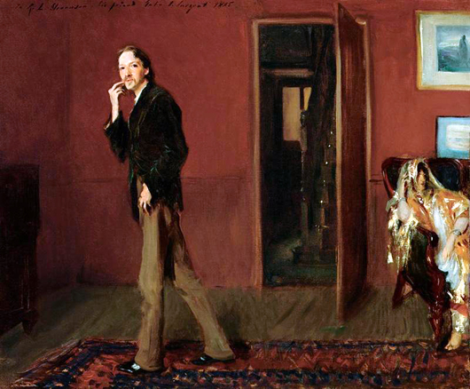 Among the many important paintings in the Crystal Bridges Museum of American Art's collection is John Singer Sargent's (American, 1856-1925) 1885 oil-on-canvas work titled 'Robert Louis Stevenson and His Wife.'