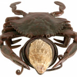 Tiffany Studios bronze crab inkwell with exceptional patina (est. $10,000-$15,000). Image courtesy of Fontaine’s Auction Gallery.