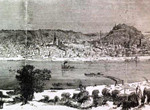 An etching of the Cincinnati riverfront, which appeared in the Sept. 27, 1862 issue of ‘Harper’s Weekly,’ can’t compare to the detail of Fontayne and Porter’s series of daguerreotypes of the same scene recorded 14 years earlier. Image courtesy of Wikimedia Commons.