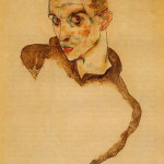 ‘Self Portrait,’ watercolor, by the Austrian painter Egon Schiele. Private collection. Image courtesy of The Athenaeum and Wikimedia Commons.