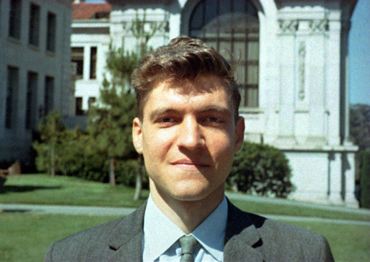  Theodore Kaczynski in 1968 when he was an assistant professor at Berkeley. Image by Dr. George Mark Bergman, courtesy of Wikimedia Commons.