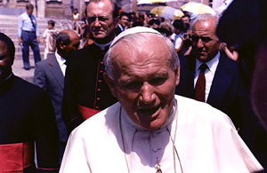 Pope John Paul II. Image courtesy of Wikimedia Commons.