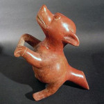 Rare Pre-Columbian Colima dog with corn. Image courtesy of Artemis Gallery.