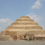 The New Kingdom Cemetery is in South Saqqara, better known for its pyramids. The Step Pyramid of Djoser is 203 feet tall. Image courtesy of Wikimedia Commons.