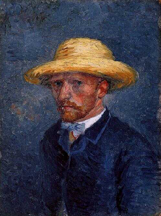  Long thought to be a self-portrait by Vincent van Gogh, this oil on pasteboard work depicts the artist’s younger brother Theo. Image courtesy of Wikimedia Commons.