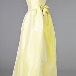 Cristobal Balenciaga primrose yellow silk ballgown, circa 1960, sold by Kerry Taylor Auctions on Dec. 13, 2007 for $5,235. Image courtesy of LiveAuctioneers.com Archive and Kerry Taylor Auctions.