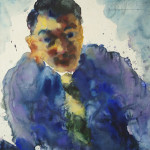 Karl Stark ‘Portrait of a Gent in Blue,’ watercolor, 1967, 25 x18 inches. Estimate: $2,000-$3,000. Image courtesy of Leighton Galleries.