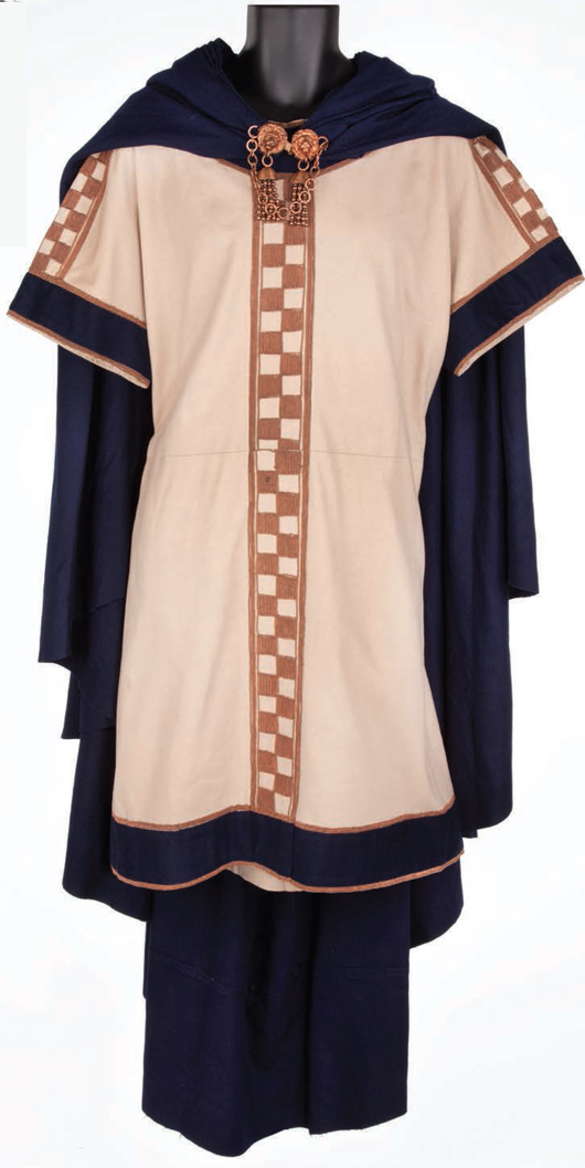 Charlton Heston’s cape and tunic from the role of Judah Ben-Hur in MGM’s 1959 feature Ben-Hur has estimates of $20,000-$30,000. Image courtesy of Profiles in History.
