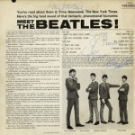 ‘Meet The Beatles’ album, signed by John, Paul, George and Ringo and given to the physician who treated George the day before their 1964 'Ed Sullivan Show' appearance, sold for $63,250. Image courtesy of Case Antiques.